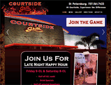 Tablet Screenshot of courtsidegrille.com